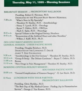 A program for the conference is shown here.