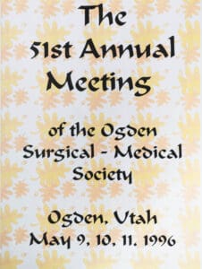 A poster of the ogden surgical medical society.