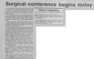 A newspaper article about the 1 9 8 0 annual baptist medical conference.