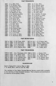 A page of the past with many names and dates.