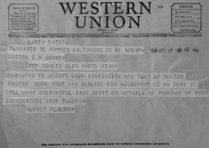 A letter from the western union company