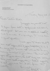 A handwritten letter from an old friend.