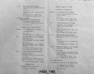 A page of the official list for the 1 9 5 3 convention.
