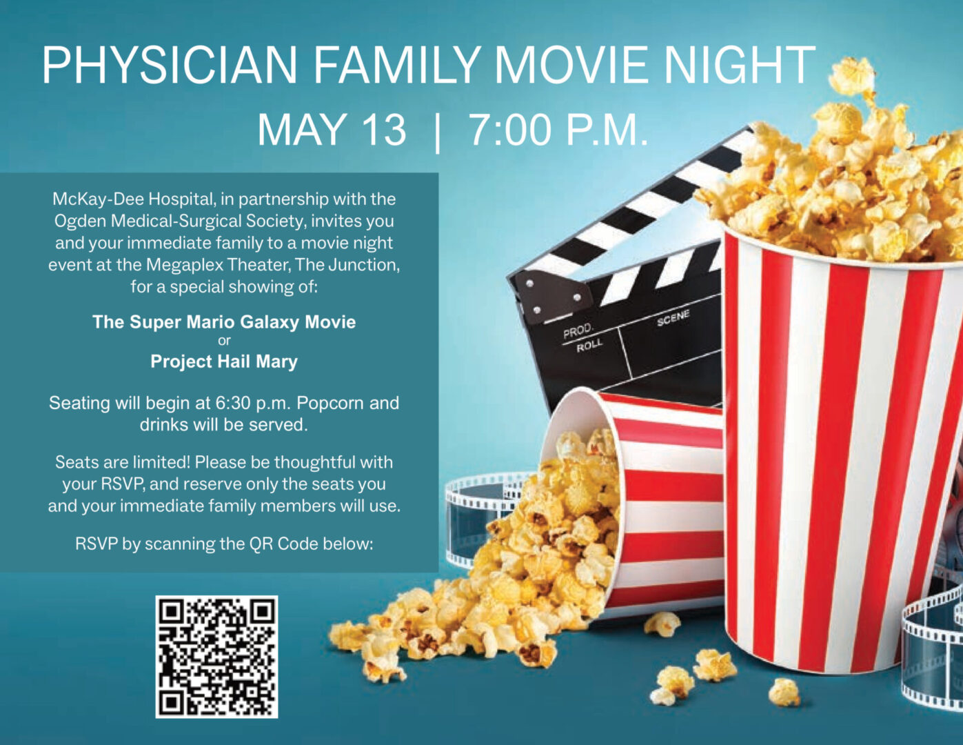 McKay-Dee Physician Family Movie Night Poster